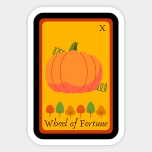 Autumn Tarot - Wheel of Fortune Sticker